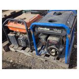 Two Portable Generators: PowerBack 5200 Watt and Generac 8000E (Non Running)