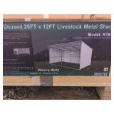 20ft x 12ft Livestock Metal Shed