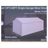 12ft x 20ft Single Garage Metal Shed