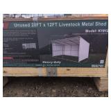 20ft x 12ft Livestock Metal Shed