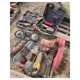 Assorted Power Tools Including Band Saws, Chop Saw and Impact Tools