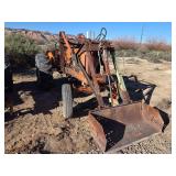 Orange Tractor with Front Loader Non Running Parts Tractor
