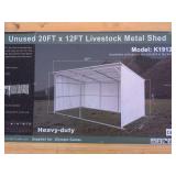 20ft x 12ft Livestock Metal Shed