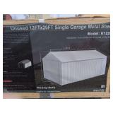 12ft x 20ft Single Garage Metal Shed