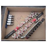 Crow's foot two sets two sets of Allen key large swivel neck ratchet