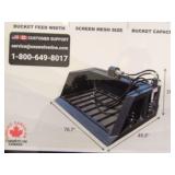 49' x 77' x 32' Screening Bucket