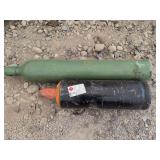 Acetylene and compressed oxygen full bottles