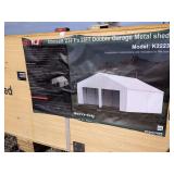 23ft x22ft Double Garage Metal