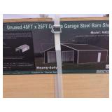 45ft x 25ft Double Garage Steel Barn Shed