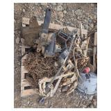 Assorted Industrial Equipment and Metal Chains