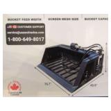 49' x 77' x 32' Screening Bucket