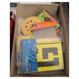 Stencil and sandpaper