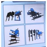 Skid Steer Auger Set with 6in 12in and 14in Augers
