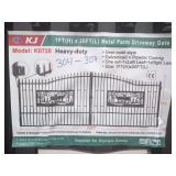 7ft x 20ft Metal Deer Farm Driveway Gate