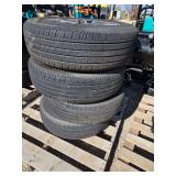 Set of Four Michelin Primacy A/S 225/60R18 Tires on Ford Wheels