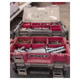 Keter toolbox with mis items