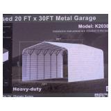 20ft x 30ft Metal Garage