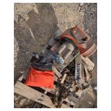 Assorted Chains, Straps, Fan, and Safety Gear Lot