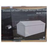 12ft x 20ft Single Garage Metal Shed