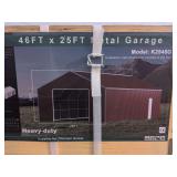 46ft x 25ft Double Garage steel barn Shed