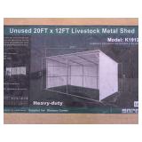 20ft x 12ft Livestock Metal Shed