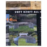 20ft x 20ft All Steel Carport