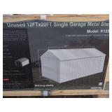 12ft x 20ft Single Garage Metal Shed