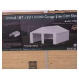 45ft x 25ft Double Garage Steel Barn Shed