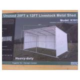 20ft x 12ft Livestock Metal Shed