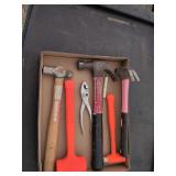 Miscellaneous hammers flyers screwdriver