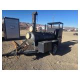 Trailer-Mounted Offset Smoker