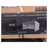 20ft x 12ft Livestock Metal Shed