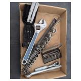 Ratchets multi-tool small sockets two sets Allen keys