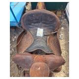 Leather Western Saddle with Tooling