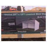 20ft x 12ft Livestock Metal Shed
