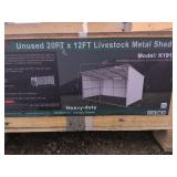 20ft x 12ft Livestock Metal Shed