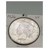 1926s Morgan Silver Dollar VF 90% Silver