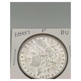 1887p Morgan Silver Dollar BU 90% Silver