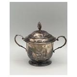 Sterling Sugar Bowl With Lid 196 Grams Of Silver