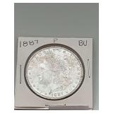 1887p Morgan Silver Dollar BU 90% Silver