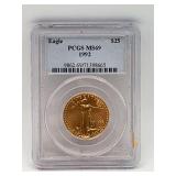 1992 Gold Eagle G$25 PCGS MS69