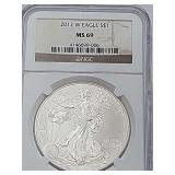 2012 Silver Eagle MS 69
