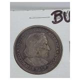 1893 World Colombian Expo Half Dollar BU 90% Silver
