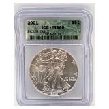 2001 Silver Eagle ICG MS69
