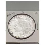 1879o Morgan Silver Dollar AU 90% Silver