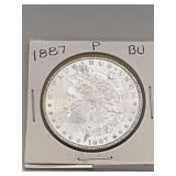 1887p Morgan Silver Dollar BU 90% Silver