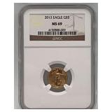 2013 Gold Eagle G$5 MS69