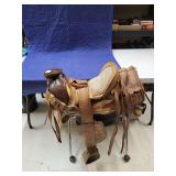 Tooled Leather Mexican Saddle