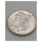 1897p Morgan Silver Dollar BU 90% Silver