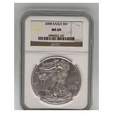 2008 Silver Eagle MS69